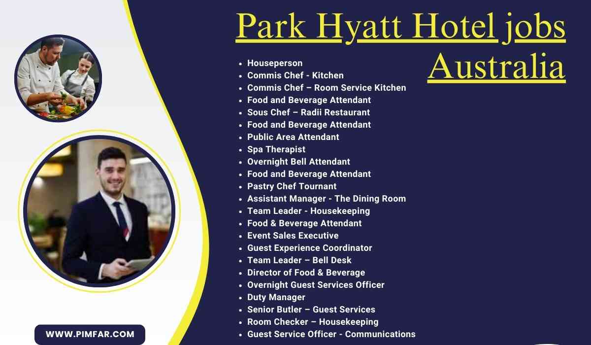 Park Hyatt Hotel Jobs Australia