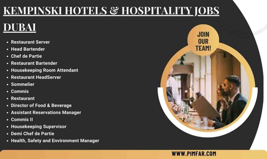 Kempinski Hotels & Hospitality Jobs Dubai
