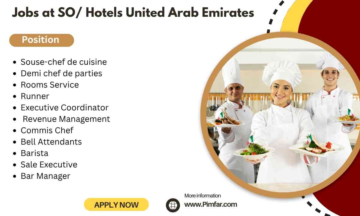 Jobs at SO/ Hotels United Arab Emirates