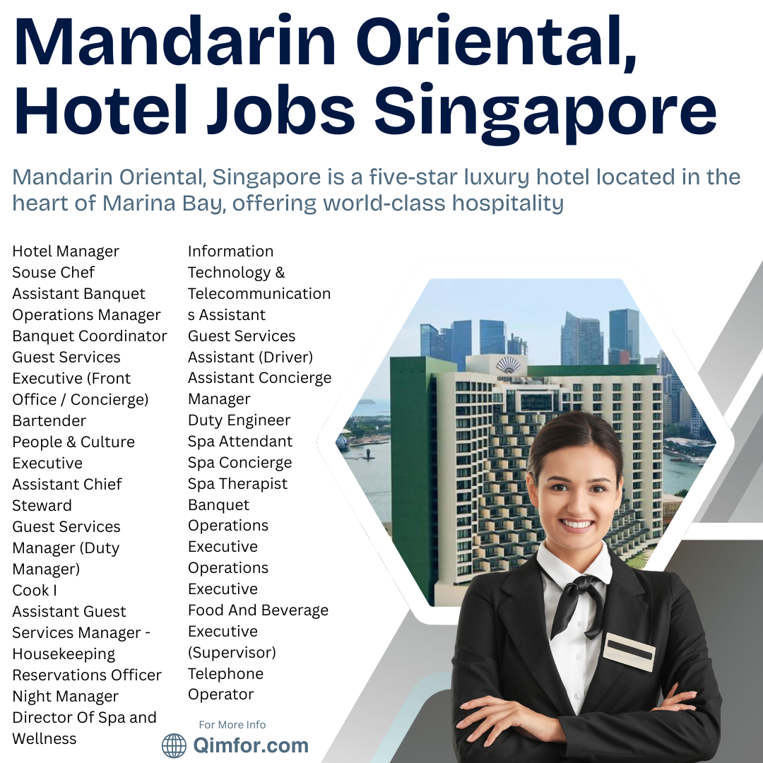 Mandarin Oriental, Hotel Jobs Singapore