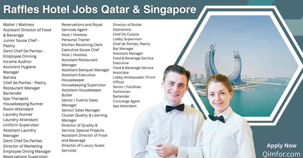 Raffles Hotel Jobs Qatar & Singapore