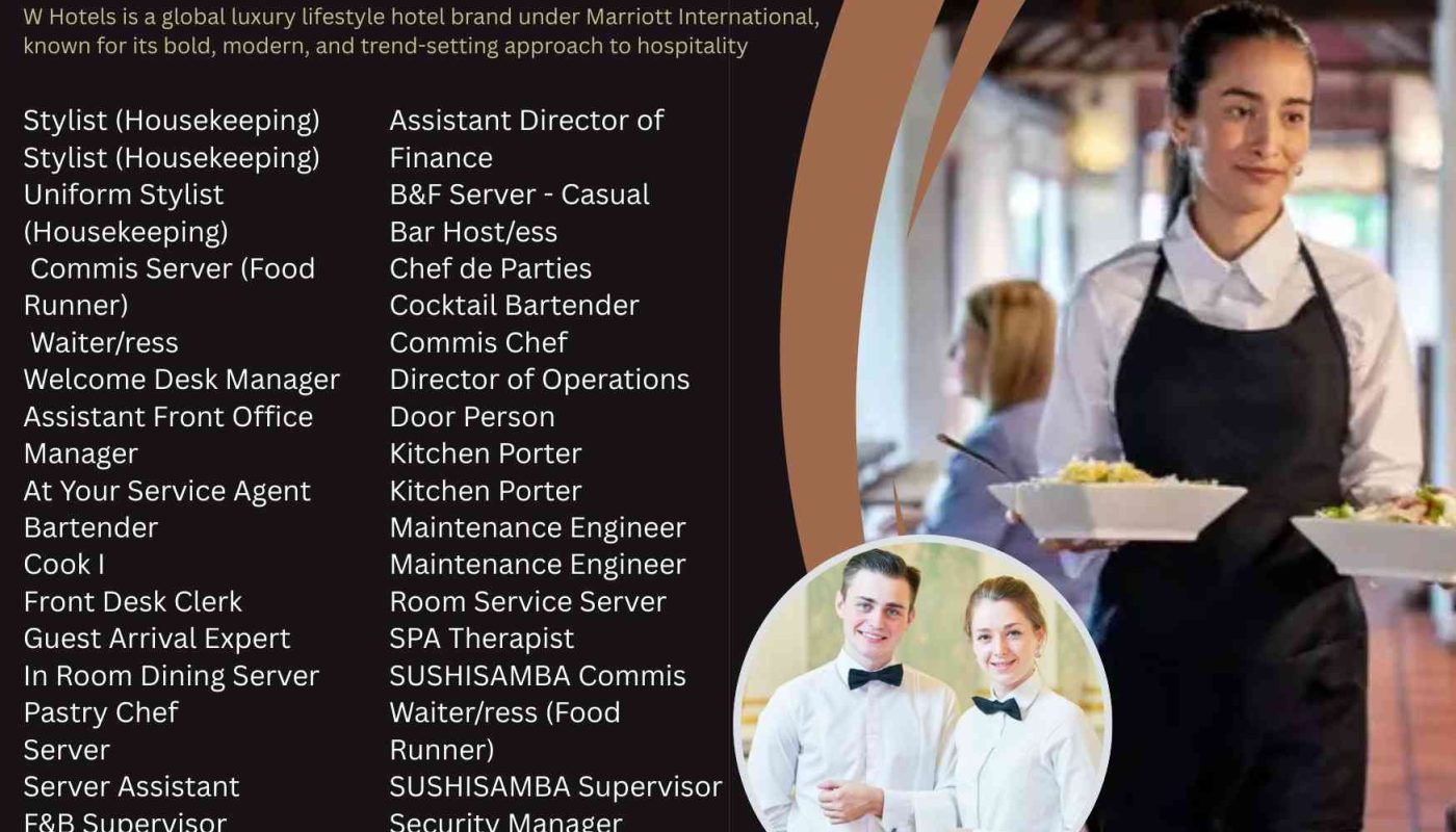 W Hotels Jobs UK & Canada