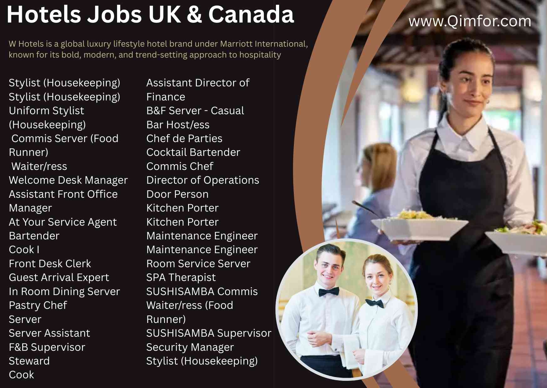 W Hotels Jobs UK & Canada