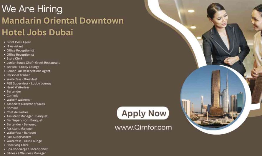 Mandarin Oriental Downtown Hotel Jobs Dubai