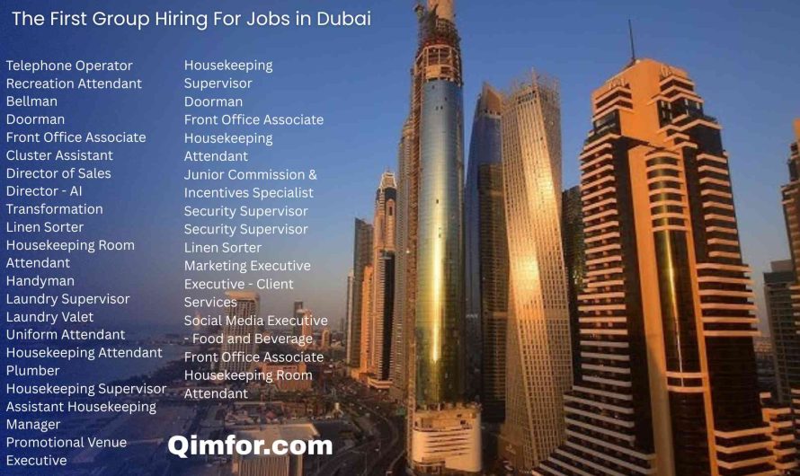 The First Group Hiring For Jobs in Dubai