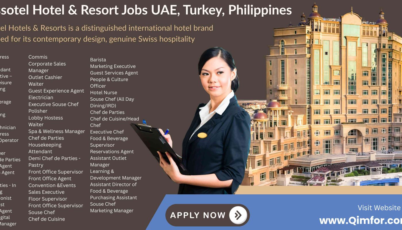 Swissotel Hotel & Resort Jobs UAE, Turkey, Philippines