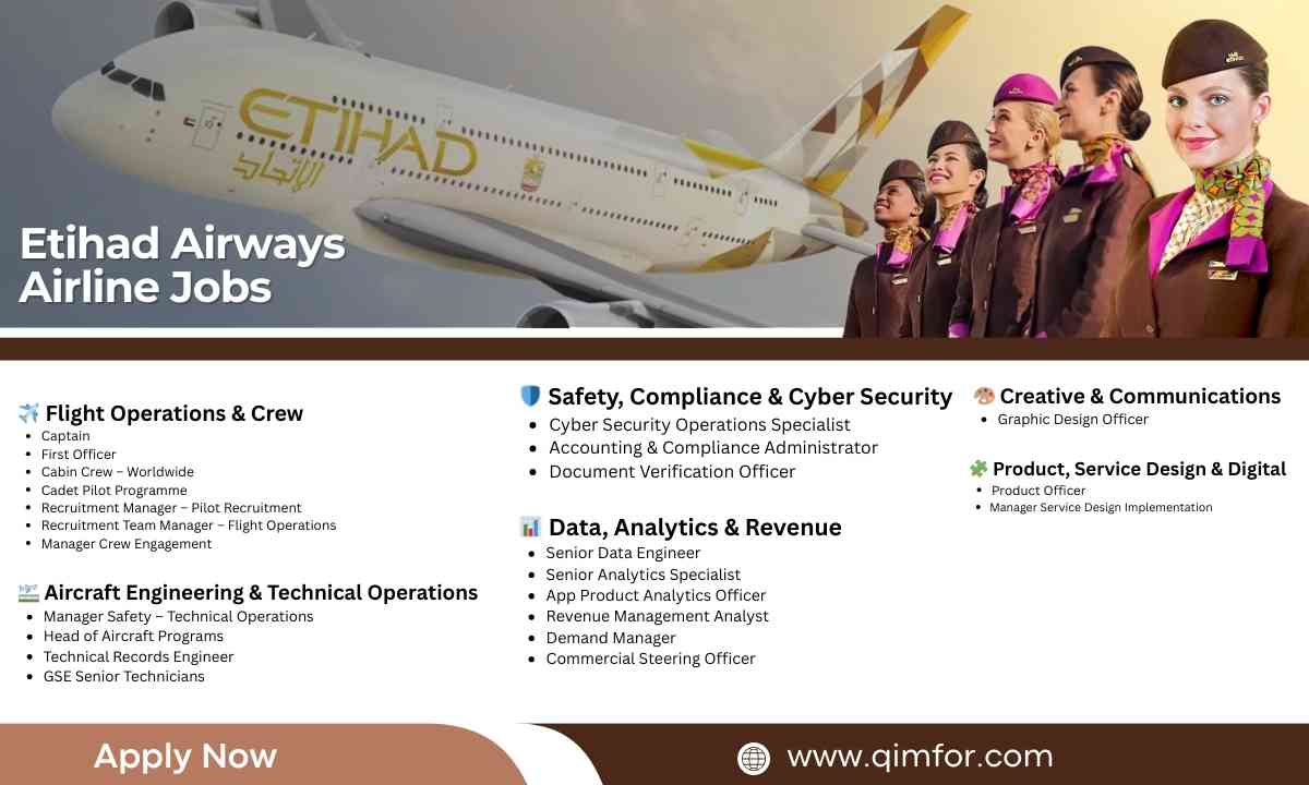 Etihad Airways Airline Jobs