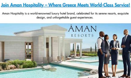 Join Aman Hospitality – Where Greece Meets World-Class Service!