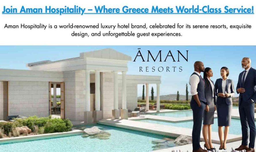 Join Aman Hospitality – Where Greece Meets World-Class Service!