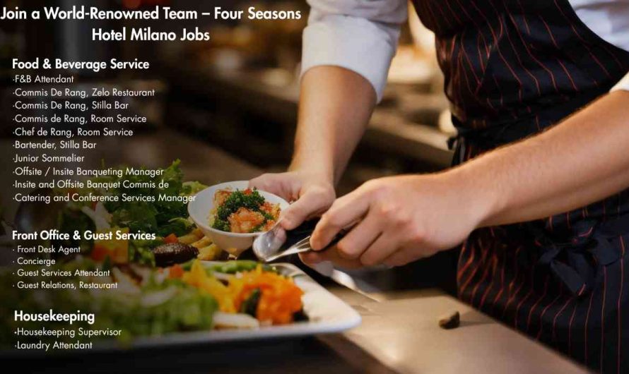 Join a World-Renowned Team – Four Seasons Hotel Milano