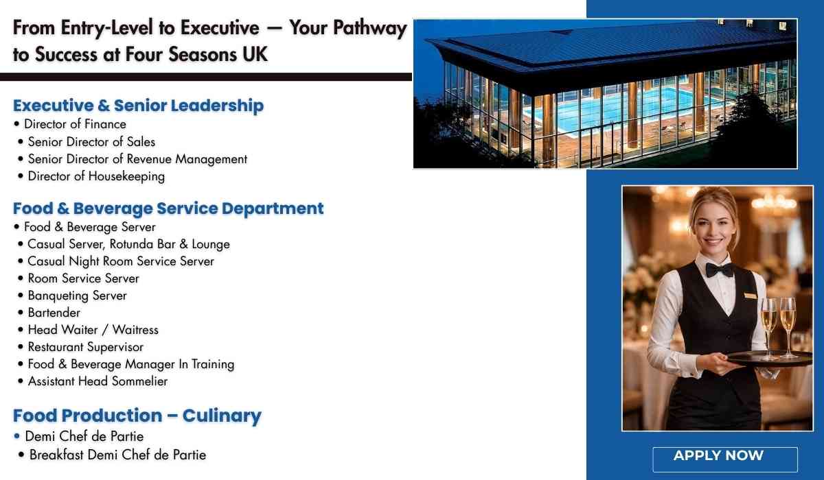 From Entry-Level to Executive — Your Pathway to Success at Four Seasons UK