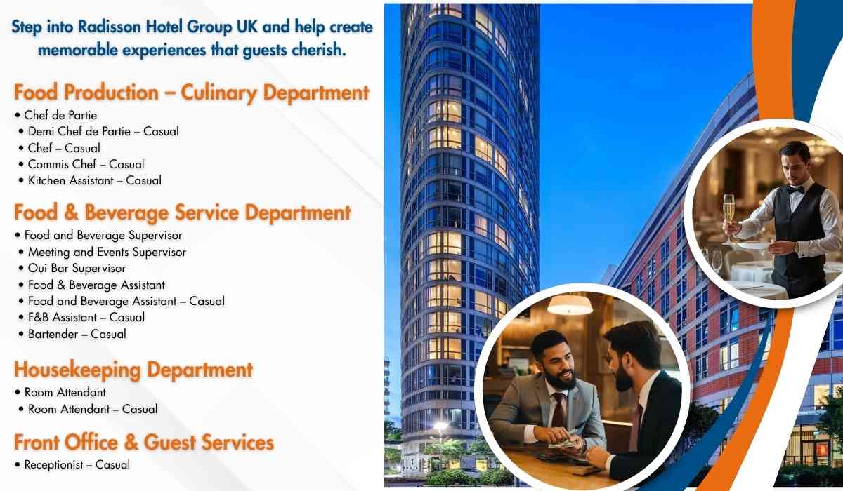 Step into Radisson Hotel Group UK and help create memorable experiences that guests cherish.