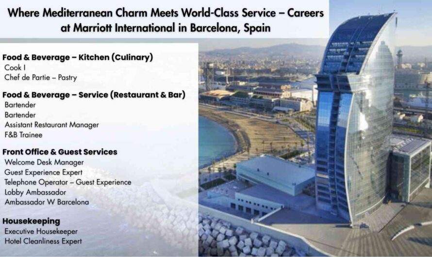 Where Mediterranean Charm Meets World-Class Service – Careers at Marriott International in Barcelona, Spain