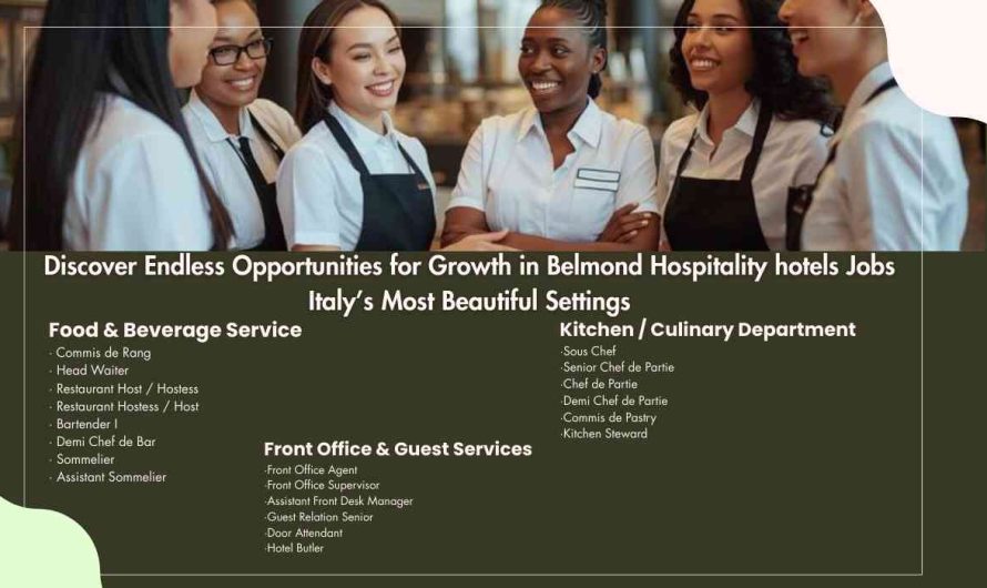 Discover Endless Opportunities for Growth in Belmond Hospitality hotels Jobs  Italy’s Most Beautiful Settings