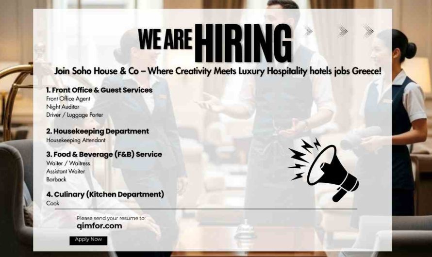 Join Soho House & Co – Where Creativity Meets Luxury Hospitality hotels jobs Greece!