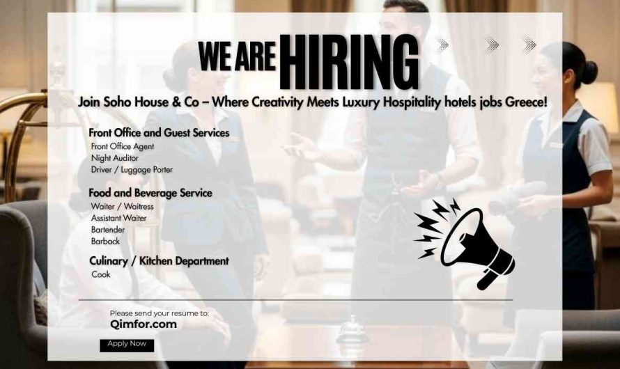 Join Soho House & Co – Where Creativity Meets Luxury Hospitality hotels jobs Greece!