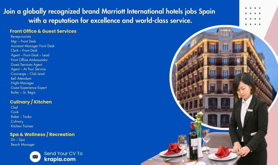 Join a globally recognized brand Marriott International hotels jobs Spain