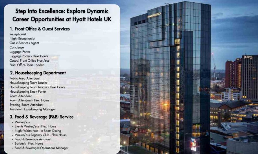 Step Into Excellence: Explore Dynamic Career Opportunities at Hyatt Hotels UK