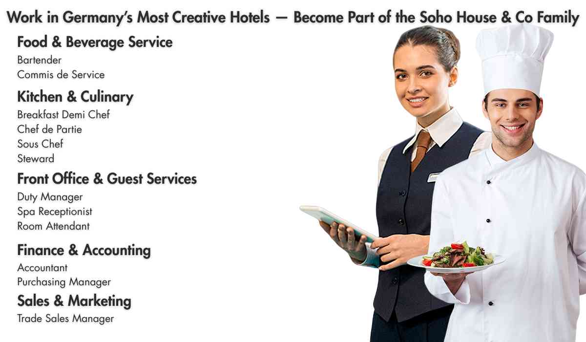 Work in Germany’s Most Creative Hotels — Become Part of the Soho House & Co Family